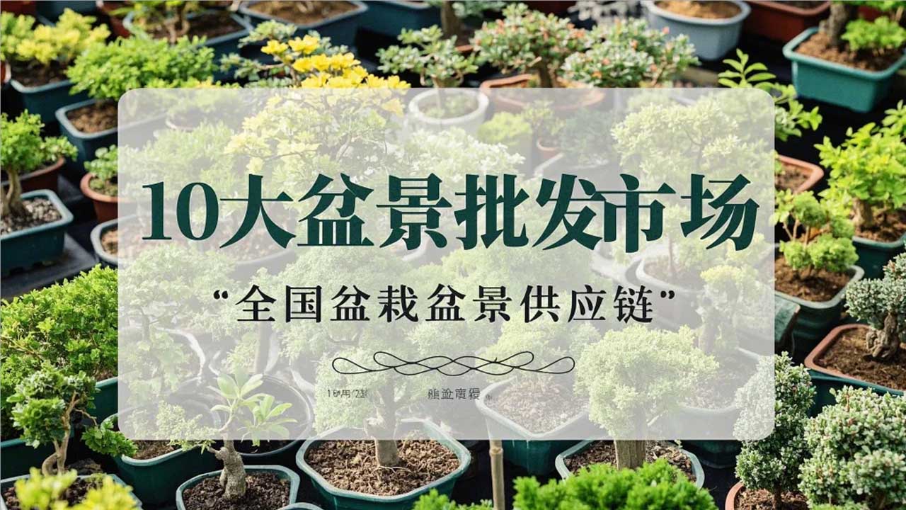 top 10 national wholesale markets for potted plants and bonsai